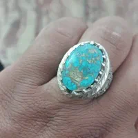 انگشتر فیروز نشابور رکاب دست کار قلم دست