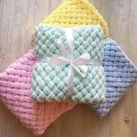 پافی،پتو،نوزاد،پتو بافی