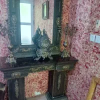 آئینه کنسول برنزی وچوب
