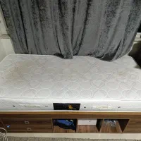 تخت خواب MDF عرض 96 با تشک آسایش