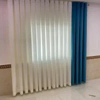 پرده ساده و طرح دار پذیرایی و اتاق خواب|پرده، رانر، رومیزی|تهران, هرندی|دیوار