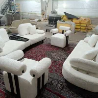 یک دست مبل راحتی نمایشگاهی زیر قیمت|مبلمان خانگی و میز عسلی|تهران, یافت‌آباد|دیوار