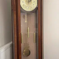 ساعت ایستاده جنس چوب و منبت کاری