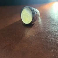 انگشتر نقره عقیق نباتی