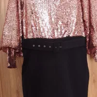 لباس مجلسی پولکی با کمربند تونیک ماکسی|لباس|گلبهار, شهر جدید گلبهار|دیوار