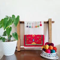 فرش دستباف دکور یلدا و هدیه به همراه دار قالی