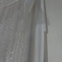 بخاری نو۲ عدد پرده پلیسه با استر که بهش دوخته شده|پرده، رانر، رومیزی|تهران, اتابک|دیوار