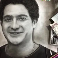 نقاشی سیاه قلم رئال بهترین هدیه (ولنتاین)