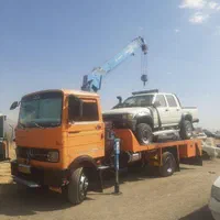 جرثقیل خاور 3تن دکل بلند جهت کار شبانه روزی|خدمات حمل و نقل|شیراز, ترمینال باربری|دیوار