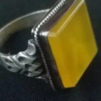 نقره عقیق زرد شرف شمس اصل قدیمی دست|جواهرات|شیراز, فرگاز|دیوار