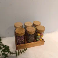 جا ادویه مکارتی در چوبی|ظروف نگهدارنده، پلاستیکی، یکبارمصرف|قم, صفائیه|دیوار