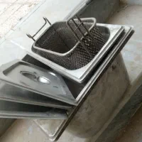 سینی استیل شیرینی وفلافلی و بستنی فروشی