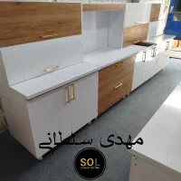 کابینت گردویی سفید دستگیره طلایی و مشکی کد 1202|مصالح و تجهیزات ساختمان|شیراز, محراب|دیوار