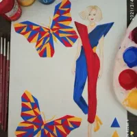 آموزش نقاشی طراحی لباس گنبد