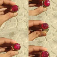 انگشتر یاقوت استار معدنی