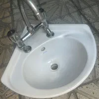 روشویی بدون پایه نو همراه با شیر گرم و سرد