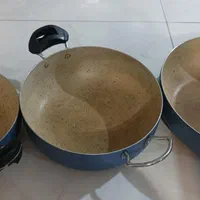سه عدد ماهی تابه گرانیت و سینی|ظروف پخت‌وپز|تهران, شادآباد|دیوار