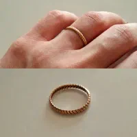 دو عدد حلقه طلا