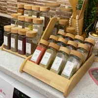 پک جا ادویه شیشه‌ای مکارتی‌/استند/ارسال رایگان|ظروف نگهدارنده، پلاستیکی، یک‌بارمصرف|اصفهان, آفاران|دیوار
