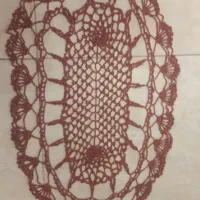 رومیزی قلاب بافی
