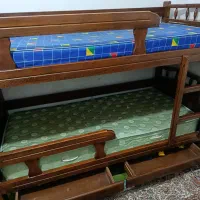 تخت خواب دوطبقه چوبی|تخت و سرویس خواب|بندرعباس, |دیوار