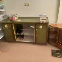 کمد آهنی و فایل سه کشویی ومیز تلویزیون و روشویی