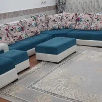 مبل ۷ نفره راحتی،کارکرده و تمیز با میزغذاخوری|مبلمان خانگی و میز عسلی|قم, باغ شریفی|دیوار