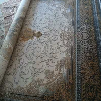 فرش گل برجسته ۹متری طلا کوب|فرش|اصفهان, عسگریه|دیوار