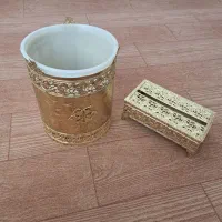 جا دستمال و سطل زباله تزئینی