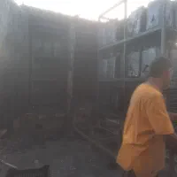 کارگر ساده برشکار کارگاه زغال ذغال