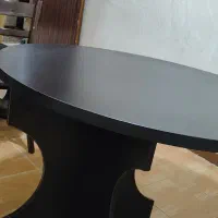 میز ناهار خوری گرد چوبی