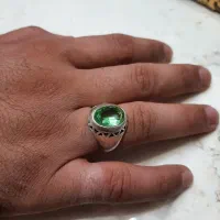 انگشتر آمیتیس سبز کمیاب و فوق کهنه