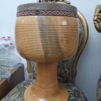 تمبک چوب گردو یه تیکه سنگین وزن دهانه بزرگ|سازهای سنتی|ملارد, |دیوار