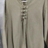 پیراهن اسپرت گره ای سنگشور شده