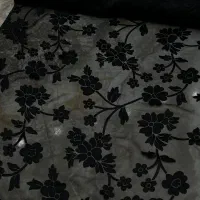 پارچه حریر ابریشم گل برجسته