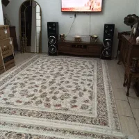 فروش دوتا فرش ۹ متری ۱۲۰۰ شانه گل برجسته|فرش|محمدیه-قزوین, |دیوار