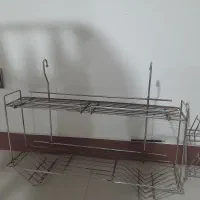 جاظرفی جالیوانی جادستمال و جا سلفون|آب‌چکان و نظم‌دهنده ظروف|اهواز, کیانپارس |دیوار