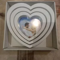 ست سه‌تایی قاب عکس قلب سفید لوکس|تابلو، نقاشی، عکس|کرج, گوهردشت|دیوار