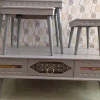 میز عسلی طوسی رنگ