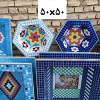 حوض حیاطی کاشی کاری یا سیمانی