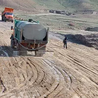 گریدر غلطک آبپاش بیل مکانیکی کمرشکن