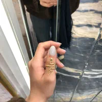 انگشتر طرح مار/بدون اجرت/تحویل فوری