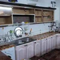 کابینت فلزی سالم بدون پوسیدگی رنگ طرح چوب