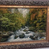 تابلو فرش دستباف کرک و ابریشم