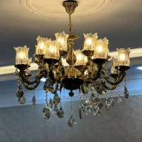 لوستر برنجی ۸شاخه و ۶ شاخه|لوستر و چراغ آویز|تهران, والفجر (افسریه)|دیوار