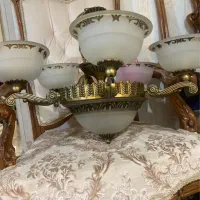 لوستر عتیقه برنز|لوستر و چراغ آویز|کرج, کمال‌شهر|دیوار