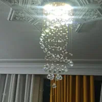 لوستر کریستالی مدرن طرح آبشار