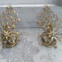 ۲ عدد لوستر دیواری سالم ،جنس برنج
