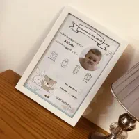 تابلو اطلاعات نوزادی|اسباب و اثاث بچه|خمین, |دیوار