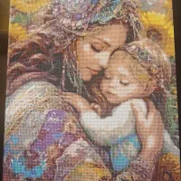نقاشی الماسی تکمیل شده